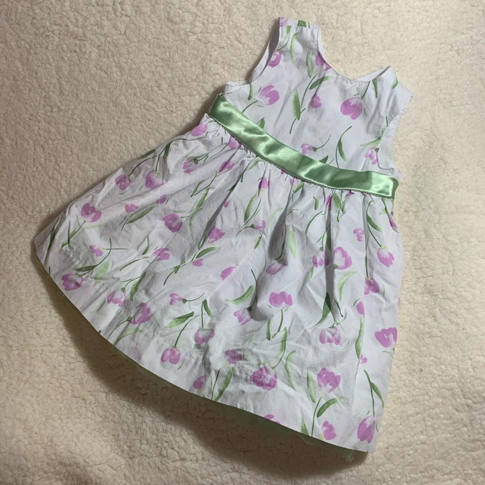 Cuddle Bear white tulip dress size 18 months